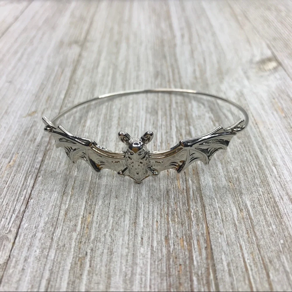 Silver Bat Bangle